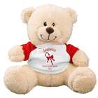 Personalized Candy Cane Teddy Bear