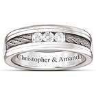 Strength of Our Love Personalized Diamond Men's Ring