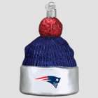 New England Patriots Hand Blown Glass Beanie Ornament