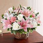 Peace, Prayers & Blessings Large Pink and White Bouquet