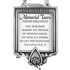 Memorial Tear Photo Holder Ornament