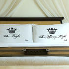 Couples Personalized Royal Correctness Black & White Pillow Cases