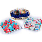 Patriotic Cookies Wicker Gift Basket