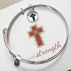 Cross Strength Keepsake Bangle in Personalized Gift Box