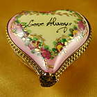 Heart Love Always Limoges Box