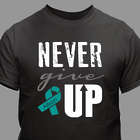Personalized Ribbon Never Give Up T-Shirt