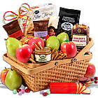 Fruit and Snacks Deluxe Gift Basket