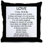 Love Is Patient Bible Verse Throw Pillow