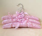 Pink Satin Top Hangers