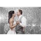 Custom Photo Vows Canvas Print for 1st Anniversary