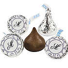 Personalized Grey and White Hershey's Kiss Labels