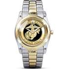 USMC Men's Stainless Steel Dress Watch with Diamond Accent