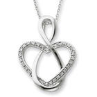 Lifetime Friend Sterling Silver Pendant with CZ Accents