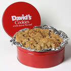 2 Pounds of David's Pecan Chocolate Chunk Cookies in Tin
