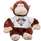 Personalized Wild About You Monkey Stuffed Animal