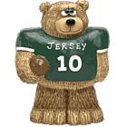 Personalized Football Teddy Bear Figurine