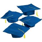 12 Blue Felt Graduation Caps