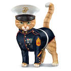 Sem-purr Fidelis US Marine Corps Cat Figurine