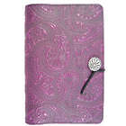 Purple Paisley Handmade Leather Journal