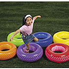 6 Piece Inflatable Obstacle Course Tire Set