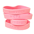 Breast Cancer Rubber Bracelet