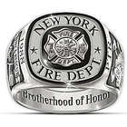 Firefighter's Personalized Brotherhood of Honor Ring