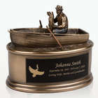 Engravable Small Fisherman Cremation Urn