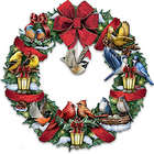 Merry Melodies Lighted Songbird Wreath