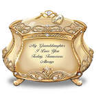 Granddaughter, I Love You Music Box in 22K Gold-Plated Porcelain