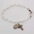 Sterling and Pearl Irish Baby Bracelet