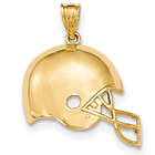 14K Gold Football Helmet Pendant
