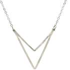 Sari Double Triangle Sterling Silver Necklace