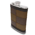 Brown Patched Leather Flask