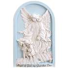Guardian Angel Plaque with Blue Background