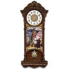 John Wayne True Patriot Stained Glass Wall Clock