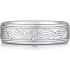 Sterling Silver Paisley Wedding Band