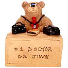Personalized Teddy Bear Doctor or Physician Figurine