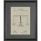 Scales of Justice 11x14 Patent Framed Art