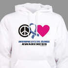 Peace Hope Love ALS Awareness Hooded Sweatshirt
