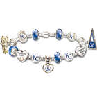 Women's #1 Fan Kansas City Royals Sterling Silver Charm Bracelet