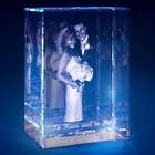 Couple's Anniversary Small 3D Crystal Portrait