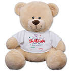 Personalized We Love Grandma Teddy Bear