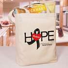 Personalized Melanoma Hope Awareness Tote Bag