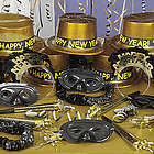 Black & Gold New Year's Party Assortment for 25