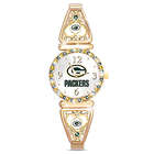 Green Bay Packers Women's Watch with Team Color Crystals