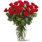 Two Dozen Roses in a Lovely Vase