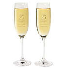 Personalized 25th Anniversary Flutes