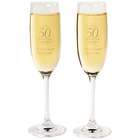 50th Anniversary Personalized Toasting Flutes