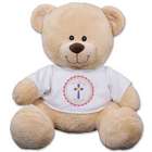 God Bless Pink Cross Teddy Bear