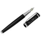 Personalized Fountain Pen in Black and Silver